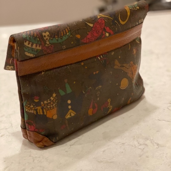 PIERO GUIDI MAGIC CIRCUS BROWN CLUTCH VINTAGE AND AUTHENTIC - Picture 4 of 9
